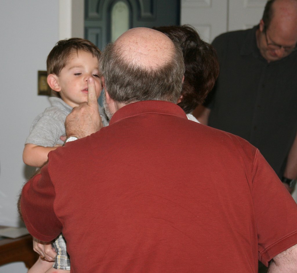 Touching Nick's Nose